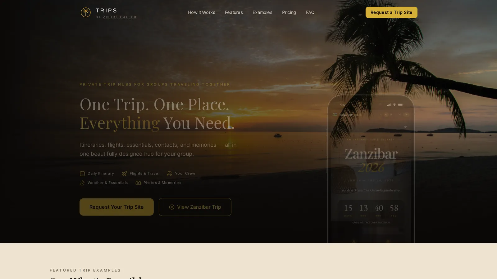Trips screenshot